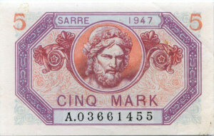 5 Mark Sarre type 1947