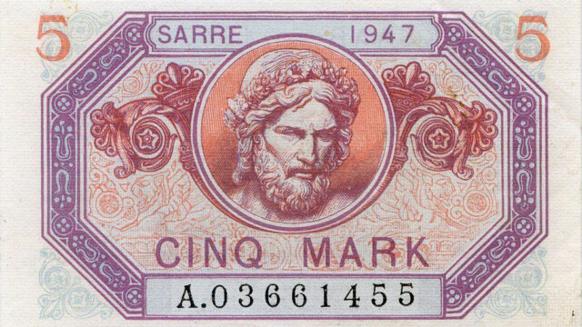 5 Mark Sarre type 1947