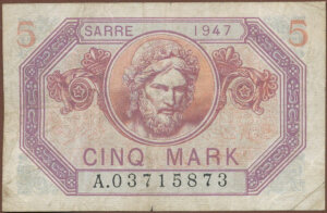 5 Mark Sarre type 1947