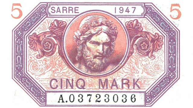 5 Mark Sarre type 1947