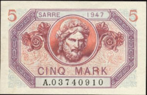 5 Mark Sarre type 1947