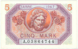 5 Mark Sarre type 1947