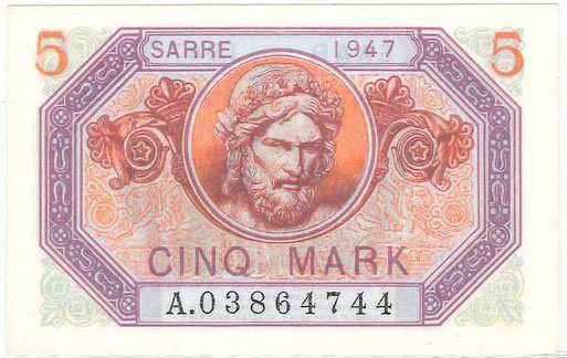 5 Mark Sarre type 1947