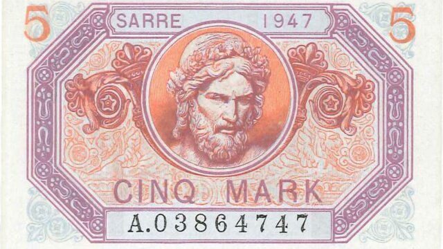 5 Mark Sarre type 1947