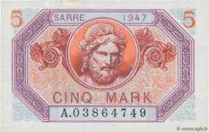 5 Mark Sarre type 1947