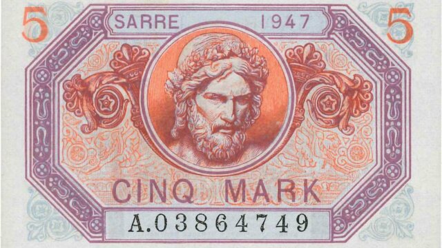 5 Mark Sarre type 1947