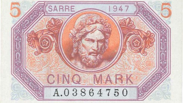 5 Mark Sarre type 1947