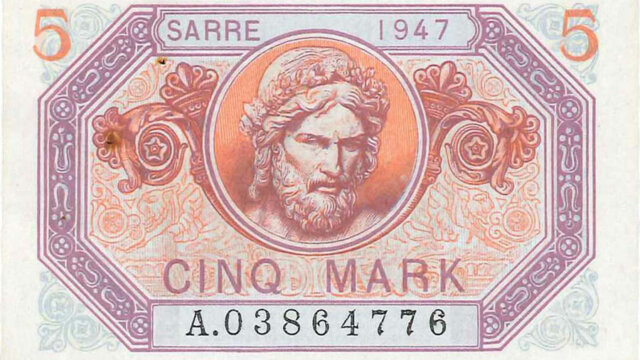 5 Mark Sarre type 1947