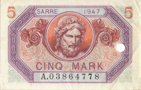 5 Mark Sarre type 1947