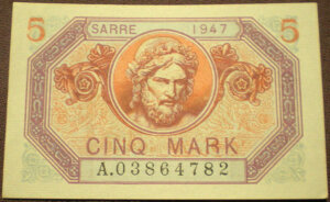 5 Mark Sarre type 1947