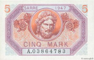 5 Mark Sarre type 1947