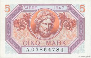 5 Mark Sarre type 1947