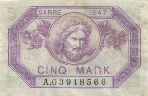 5 Mark Sarre type 1947