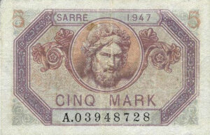 5 Mark Sarre type 1947