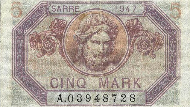 5 Mark Sarre type 1947