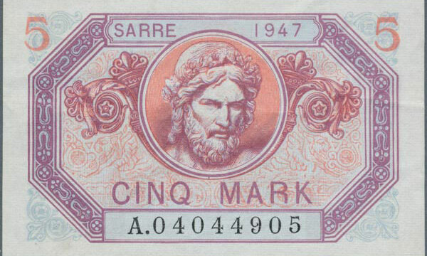 5 Mark Sarre type 1947