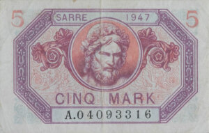 5 Mark Sarre type 1947