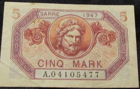 5 Mark Sarre type 1947