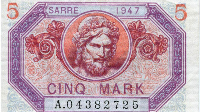 5 Mark Sarre type 1947