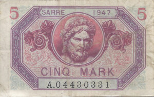 5 Mark Sarre type 1947