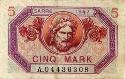 5 Mark Sarre type 1947