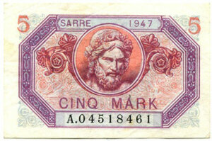 5 Mark Sarre type 1947