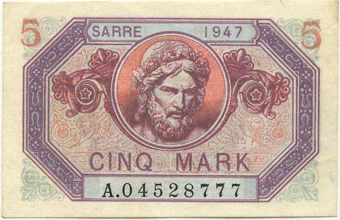 5 Mark Sarre type 1947