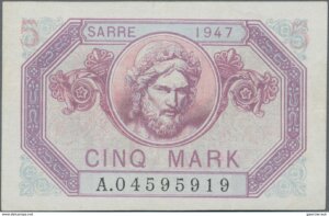 5 Mark Sarre type 1947