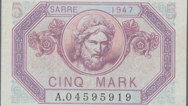 5 Mark Sarre type 1947