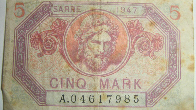 5 Mark Sarre type 1947