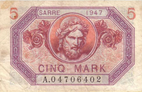 5 Mark Sarre type 1947