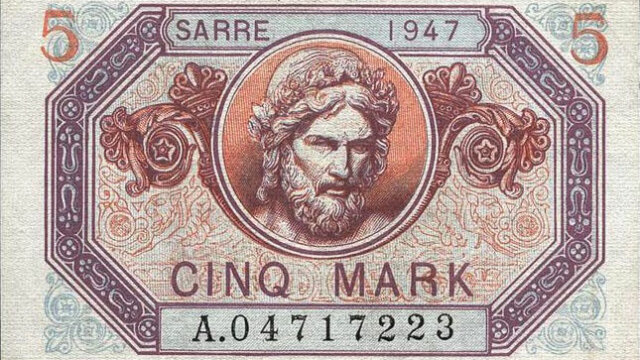 5 Mark Sarre type 1947