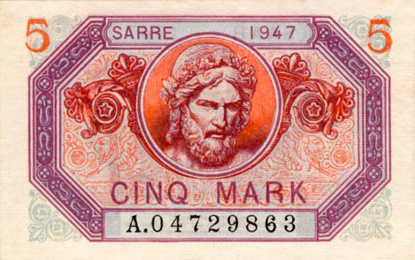 5 Mark Sarre type 1947