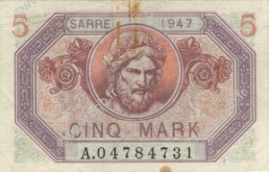 5 Mark Sarre type 1947