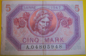 5 Mark Sarre type 1947