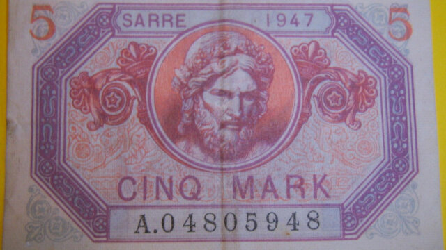 5 Mark Sarre type 1947