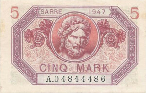 5 Mark Sarre type 1947