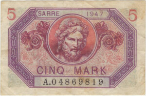 5 Mark Sarre type 1947