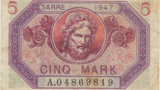 5 Mark Sarre type 1947