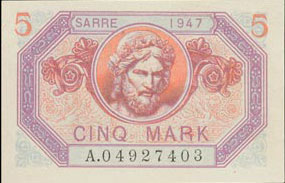 5 Mark Sarre type 1947