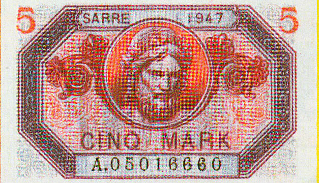 5 Mark Sarre type 1947