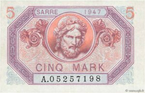 5 Mark Sarre type 1947