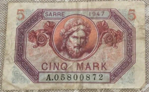 5 Mark Sarre type 1947