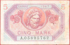 5 Mark Sarre type 1947