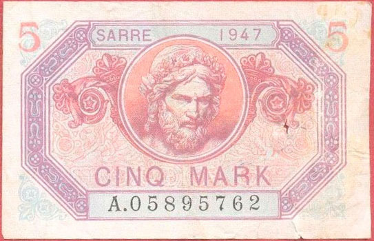 5 Mark Sarre type 1947