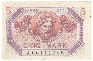 5 Mark Sarre type 1947