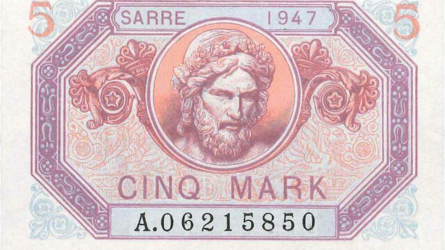 5 Mark Sarre type 1947