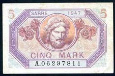 5 Mark Sarre type 1947