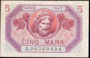 5 Mark Sarre type 1947