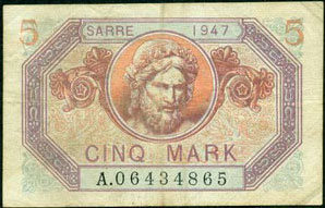 5 Mark Sarre type 1947